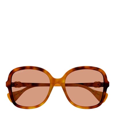 Women's Brown Gucci Sunglasses 56mm