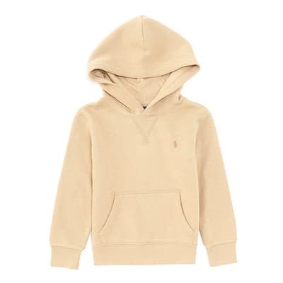 Younger Boy's Sand Cotton Blend Hoodie