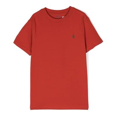 Younger Boy's Rust Jersey Cotton T-Shirt