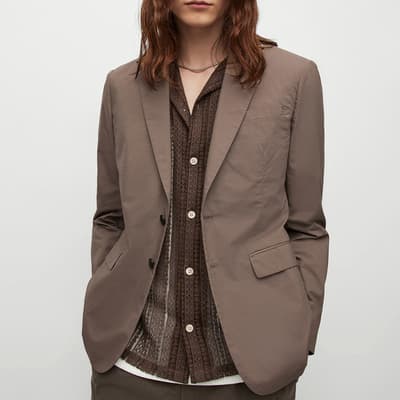 Brown Canta Single Breasted Blazer