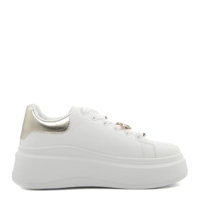 White/Gold Platform Trainer