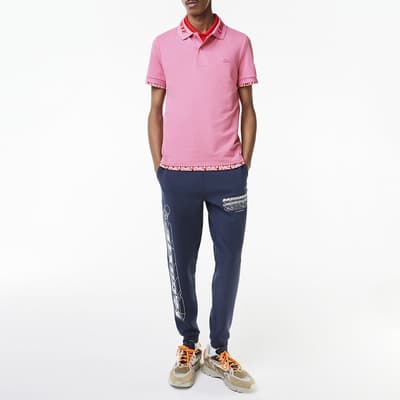 Pink Cotton Polo Shirt