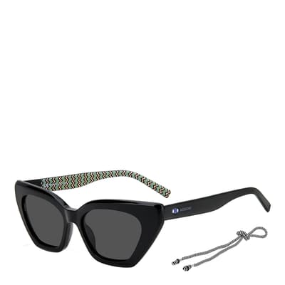 Black Grey Rectangular Sunglasses