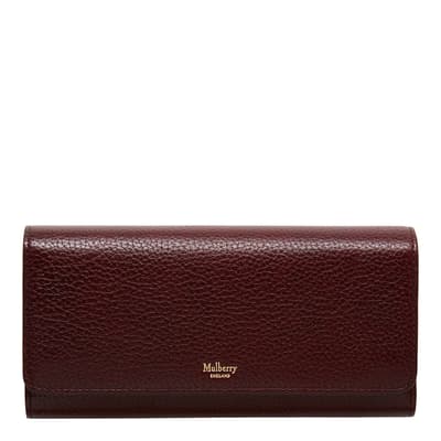 Oxblood Continental Wallet Purse