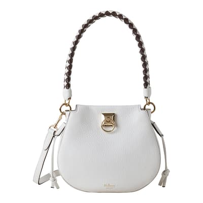 White Mini Iris Hobo Shoulder Bag