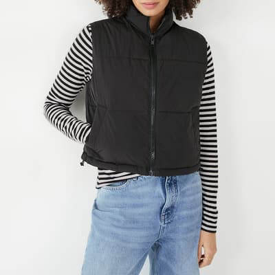 Black Otta Cropped Gilet 