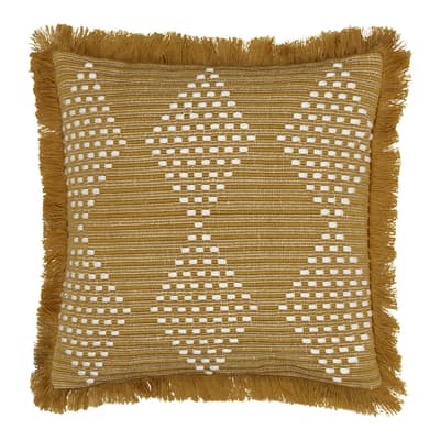 Kadie Outdoor Feather Cushion, 45x45cm, Gold
