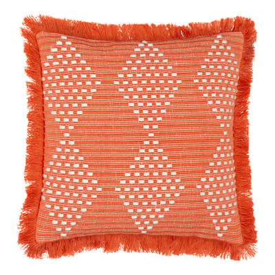 Kadie Outdoor Feather Cushion, 45x45cm, Orangeade