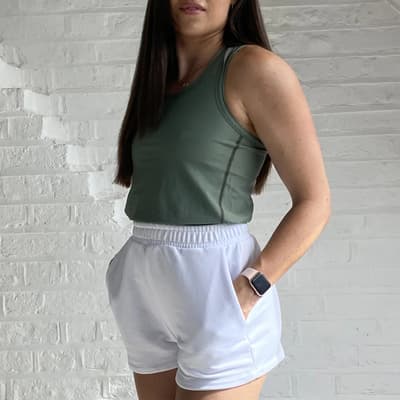 Green Balance Sweat Shorts