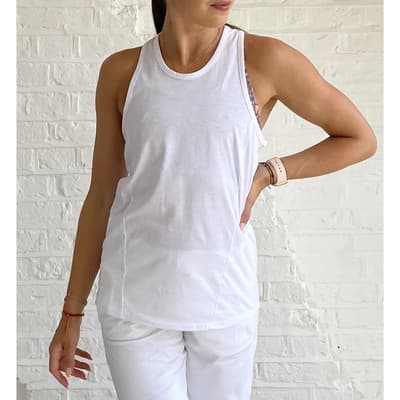 White Relay Vest Top