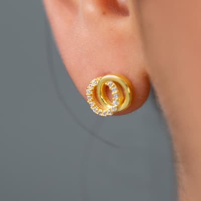 Gold Circle Earring