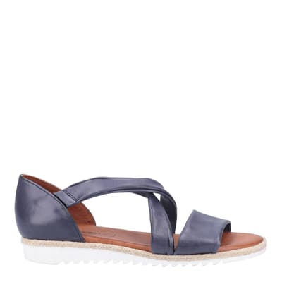 Blue Gemma Espadrille Wedge Sandal