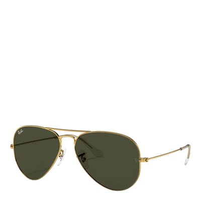 Gold Aviator Large Sunglasses 62mm