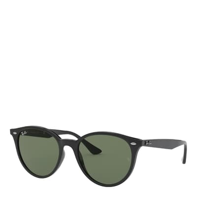 Black Round Flat Lenses Sunglasses 53mm