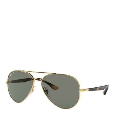 Black Aviator Large Sunglasses 58mm