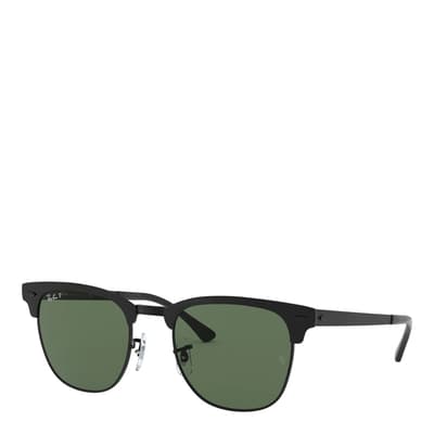 Matte Black Clubmaster Sunglasses 51mm