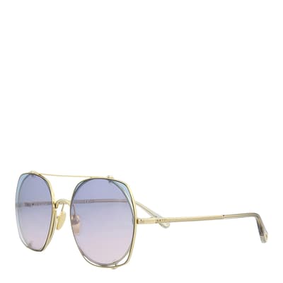 Womens Chloe Gold Sunglasses  56mm