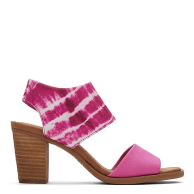 Pink Majorca Cutout Heeled Sandal