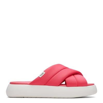 Women's Pink Alpargata Mallow Crossover Slide