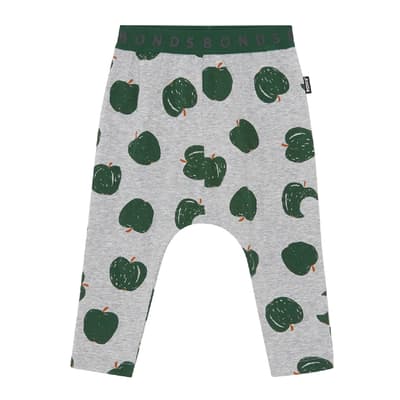 Dark Green Apple Roomies Cotton Blend Leggings