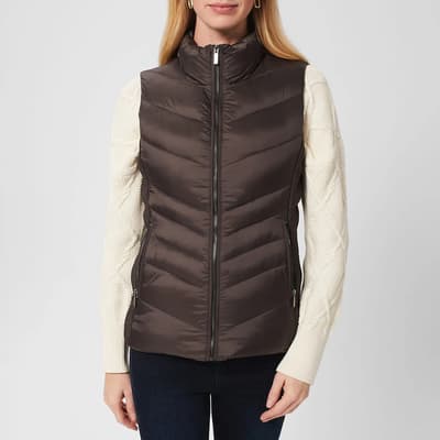 Brown Neava Puffer Gilet