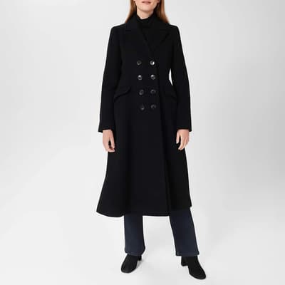 Black Blakely Wool Blend Coat