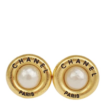 Gold Coco Mark earring - AB