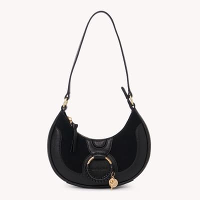 Black See By Chloe Hana Half Moon Bag