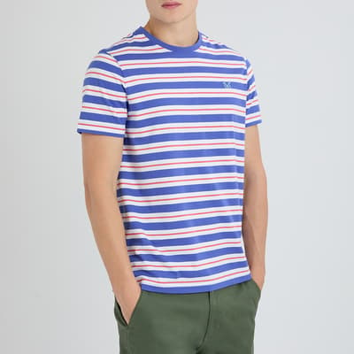 Blue Cotton Stripe T-Shirt