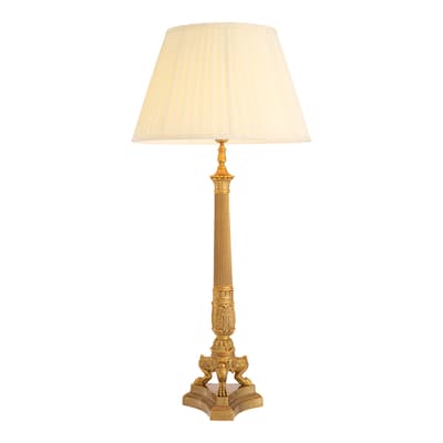 Marchand Table Lamp, Vintage Brass
