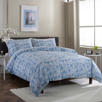 Sterling King Duvet Set, Blue