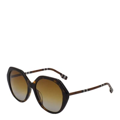 Women's Havana Brown Burberry Sunglasses 57mm