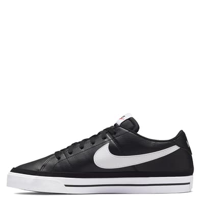 Men's Black/White Nike Court Legacy Trainers