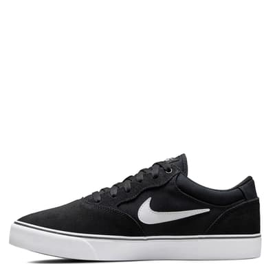 Men's Black/White Nike SB Chron 2 Trainers