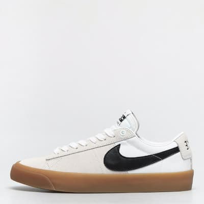 Men's White/Black Nike SB Zoom Blazer Low Trainers