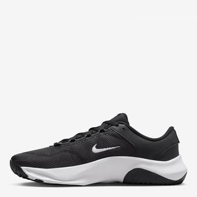 Women's Black/White Nike Legend Essential Trainers