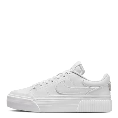 Women's White Nike Court Legacy Lift Trainers