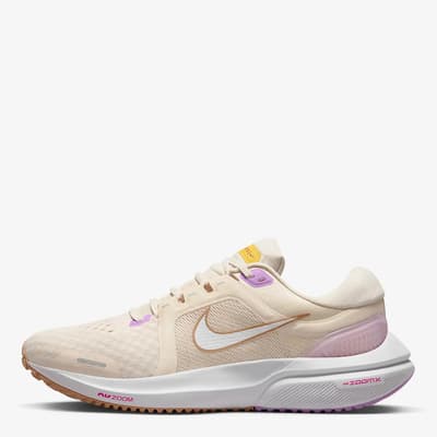 Women's White/Fuschia Nike Air Zoom Vomero Trainers