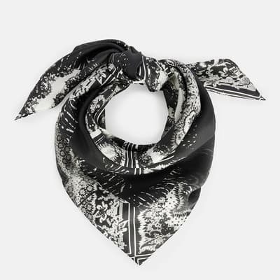 Black Paloma Silk Bandana