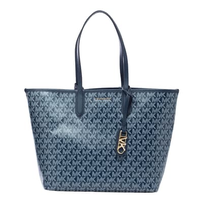 Navy Eliza Large Open Tote