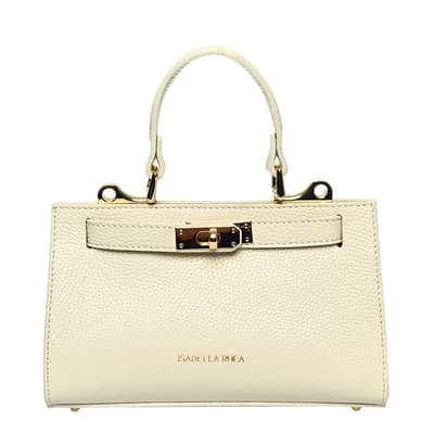 Beige Leather Handbag