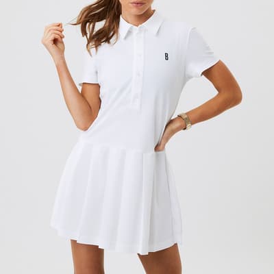 White Ace Polo Tennis Dress