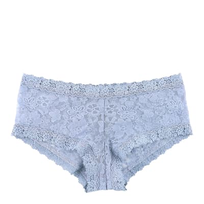 Blue Grey Daily Lace Boyshort Brief