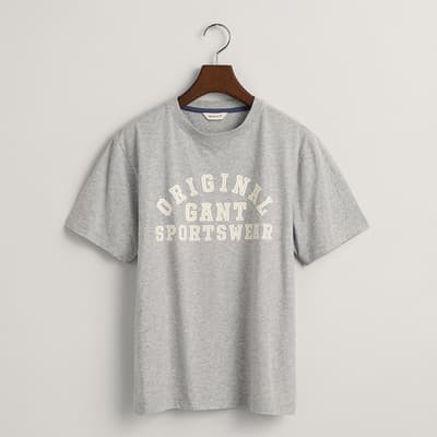 Teen's Grey Original Sportswear Cotton T-Shirt