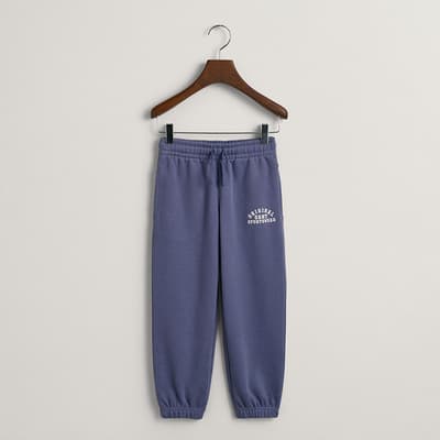 Kids Blue Original Sportswear Cotton Blend Joggers