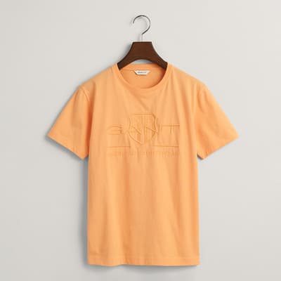 Teen's Orange Tonal Cotton T-Shirt