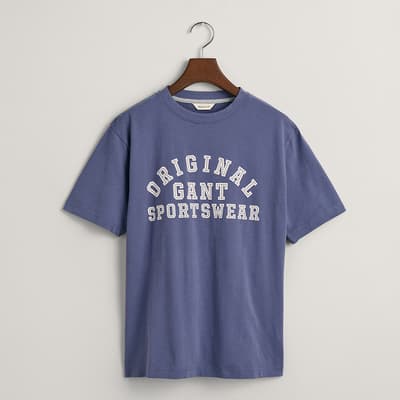 Teen's Blue Original Sportswear Cotton T-Shirt