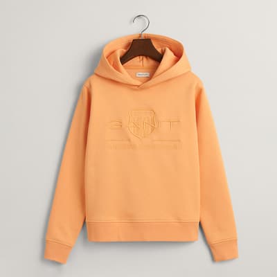 Teen's Orange Tonal As Cotton Blend Hoodie