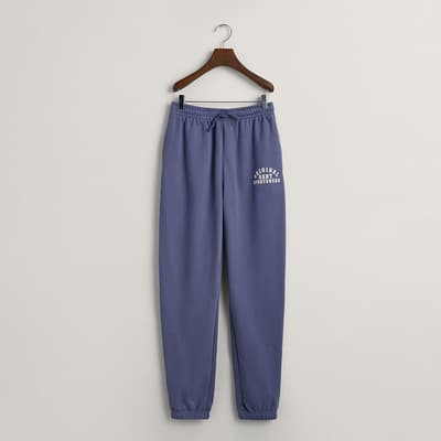 Teen's Blue Original Sportswear Cotton Blend Joggers