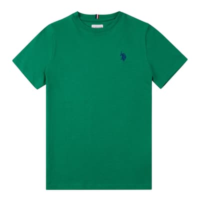 Boy's Green Cotton T-Shirt